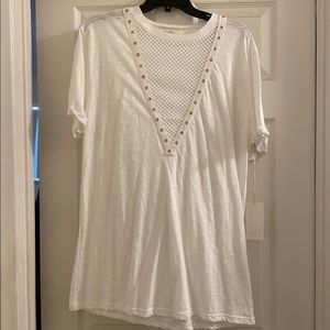 Forever 21 White Oversized Shirt Dress NWT